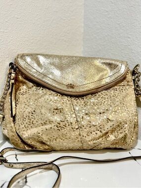 Y2K Juicy Couture Glam Metallic Leopard Crossbody Bag